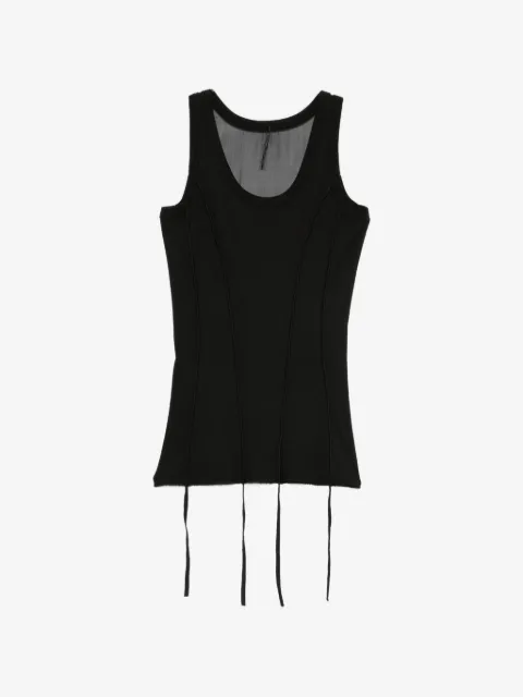 Masnada exposed-seam ribbed tank top