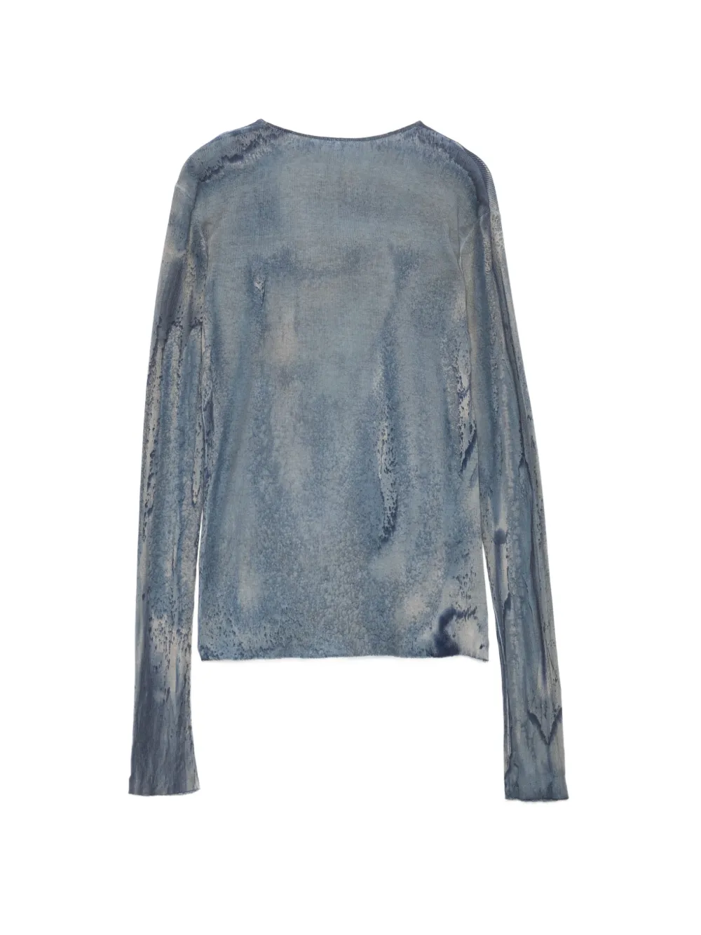  Masnada Blusa Con Efecto Lavado - Azul 