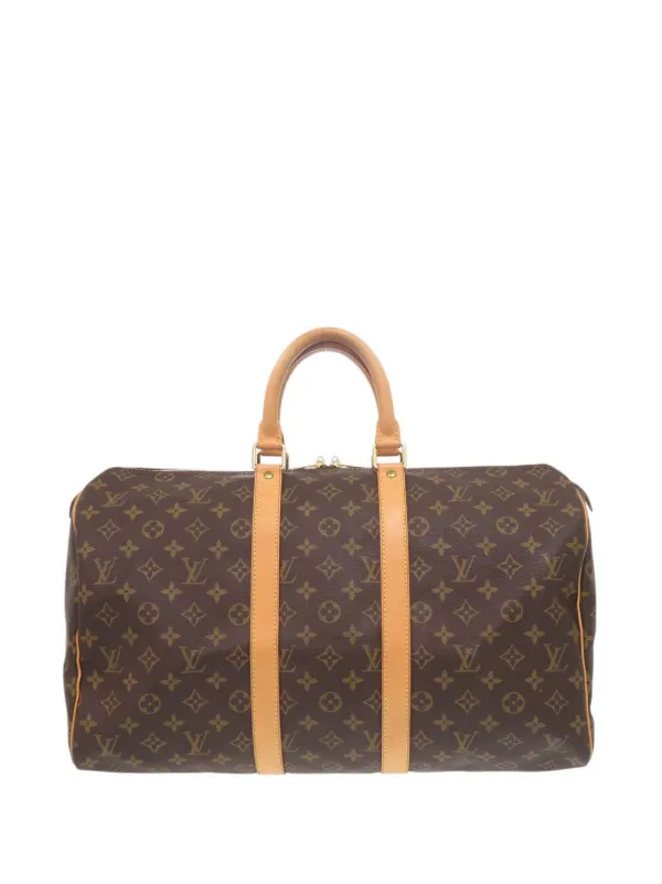 Louis Vuittonキーポル45 ボストンバッグ ブラウン Louis Vuitton Pre-Owned 1997 モノグラム キーポル 45 ボストンバッグ