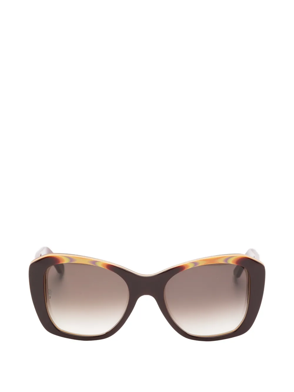 Cartier Eyewear Double C cat-eye sunglasses - Marrone