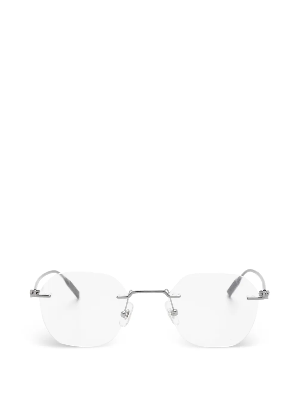 Montblanc rimless geometric-frame glasses - Argento