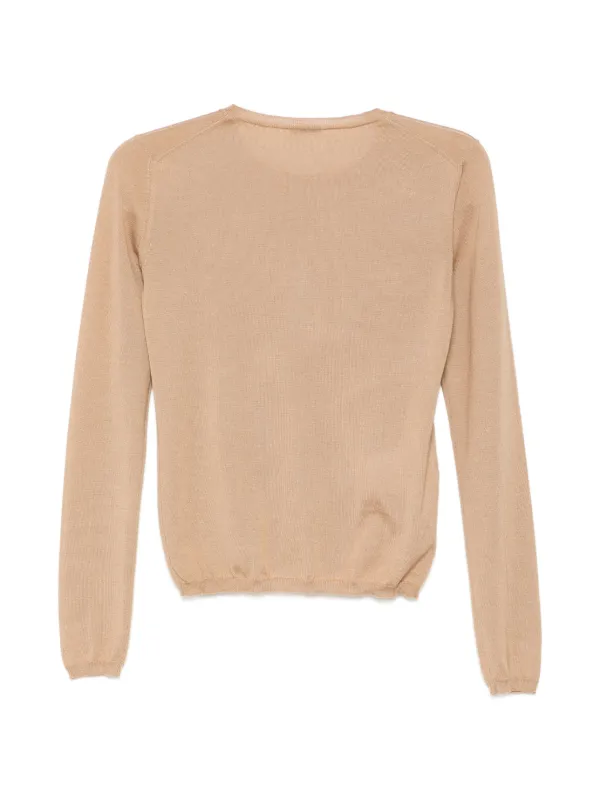 Prada Pre-Owned Crew Neck Knited Top | Neutrals | FARFETCH JO