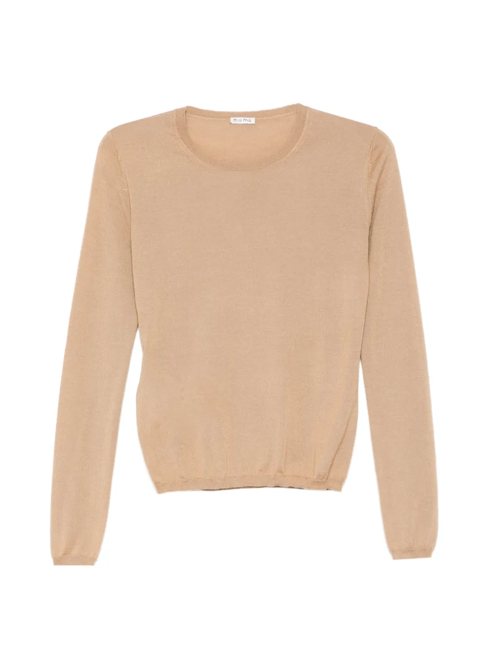 Prada Pre-Owned crew neck knited top - Nude