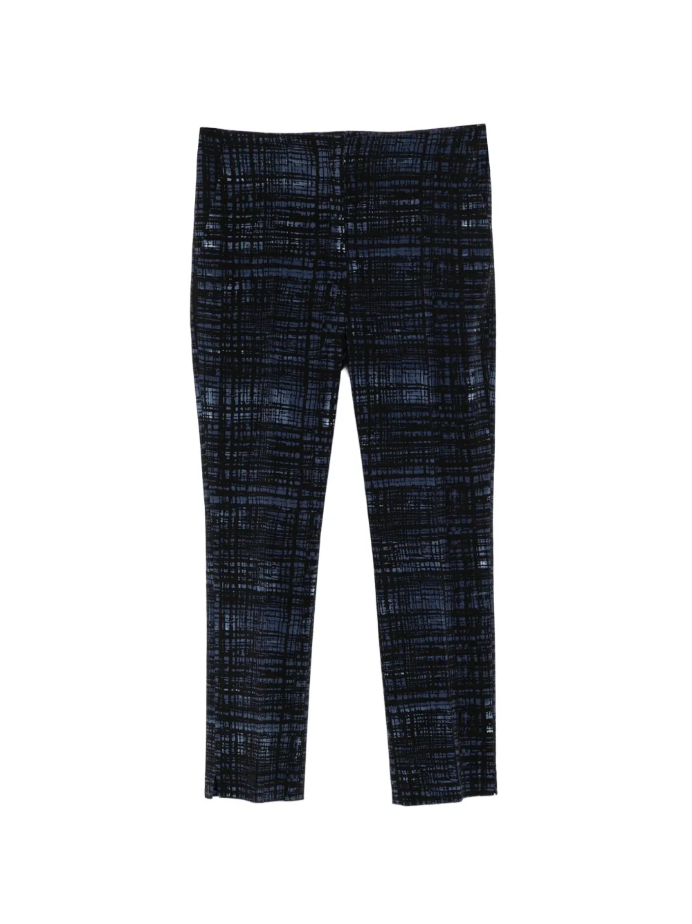 Prada Pre-Owned abstract-print tailored trousers - Blu