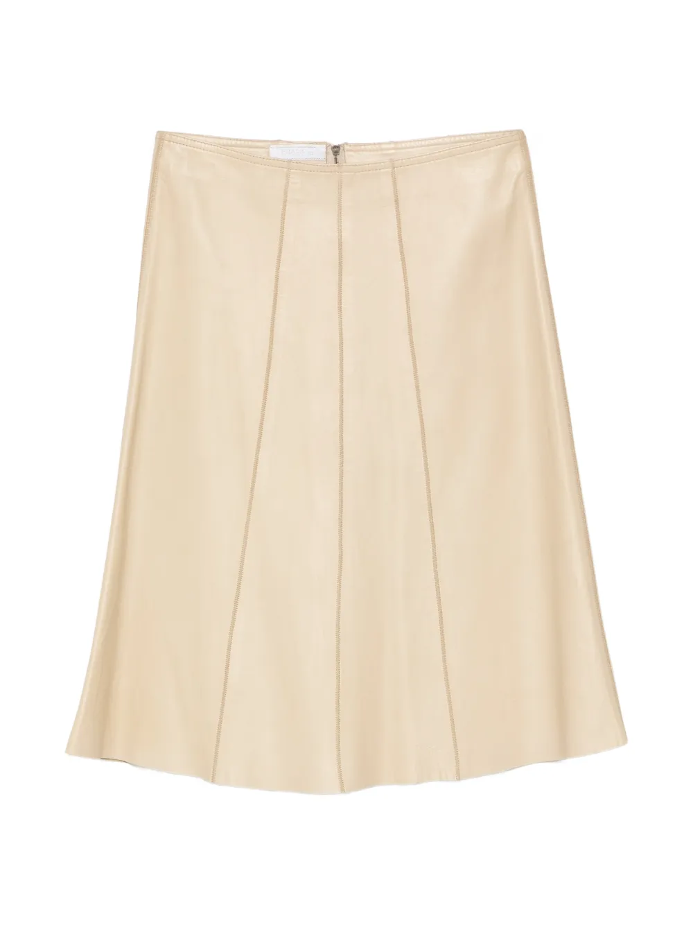 Prada Pre-Owned A-line leather skirt - Toni neutri