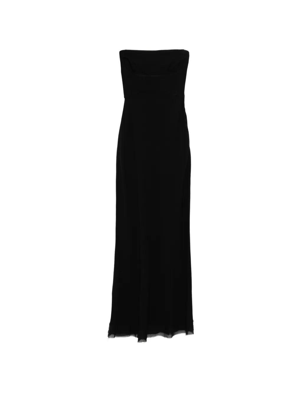 Prada Pre-Owned strapless maxi dress - Black