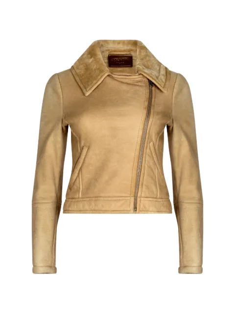 Prada Pre-Owned Shearling zip-up jacket