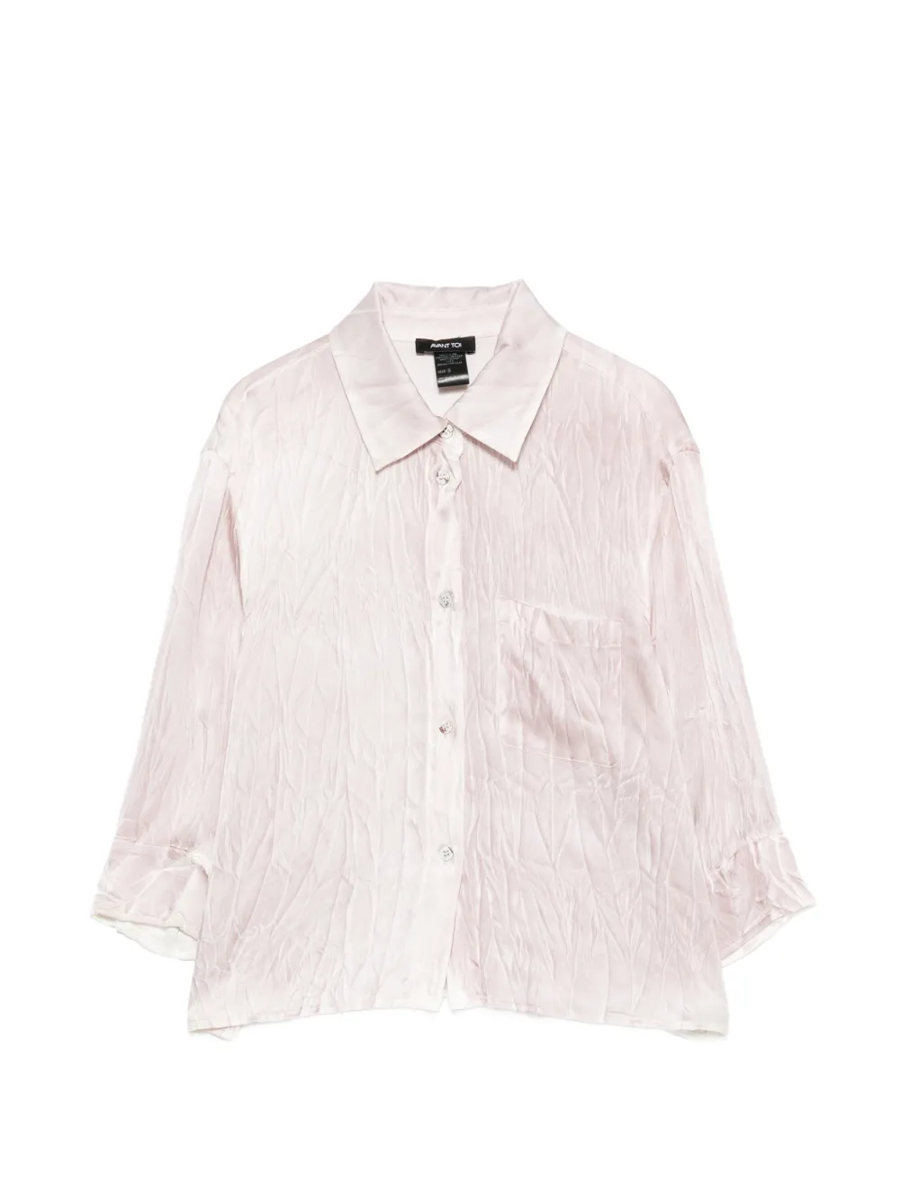 Avant Toi crinkled-effect shirt - Pink