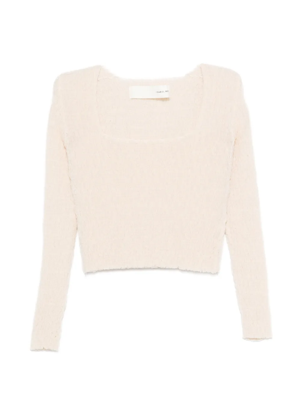 Isabel Benenato textured-finish cropped sweater - Toni neutri