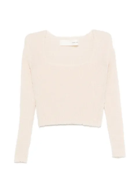 Isabel Benenato textured-finish cropped sweater
