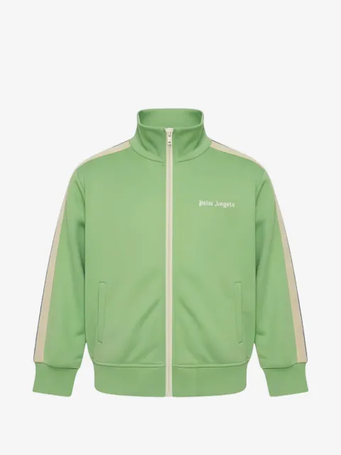 Palm Angels Kids stripe-detail zip-up jacket
