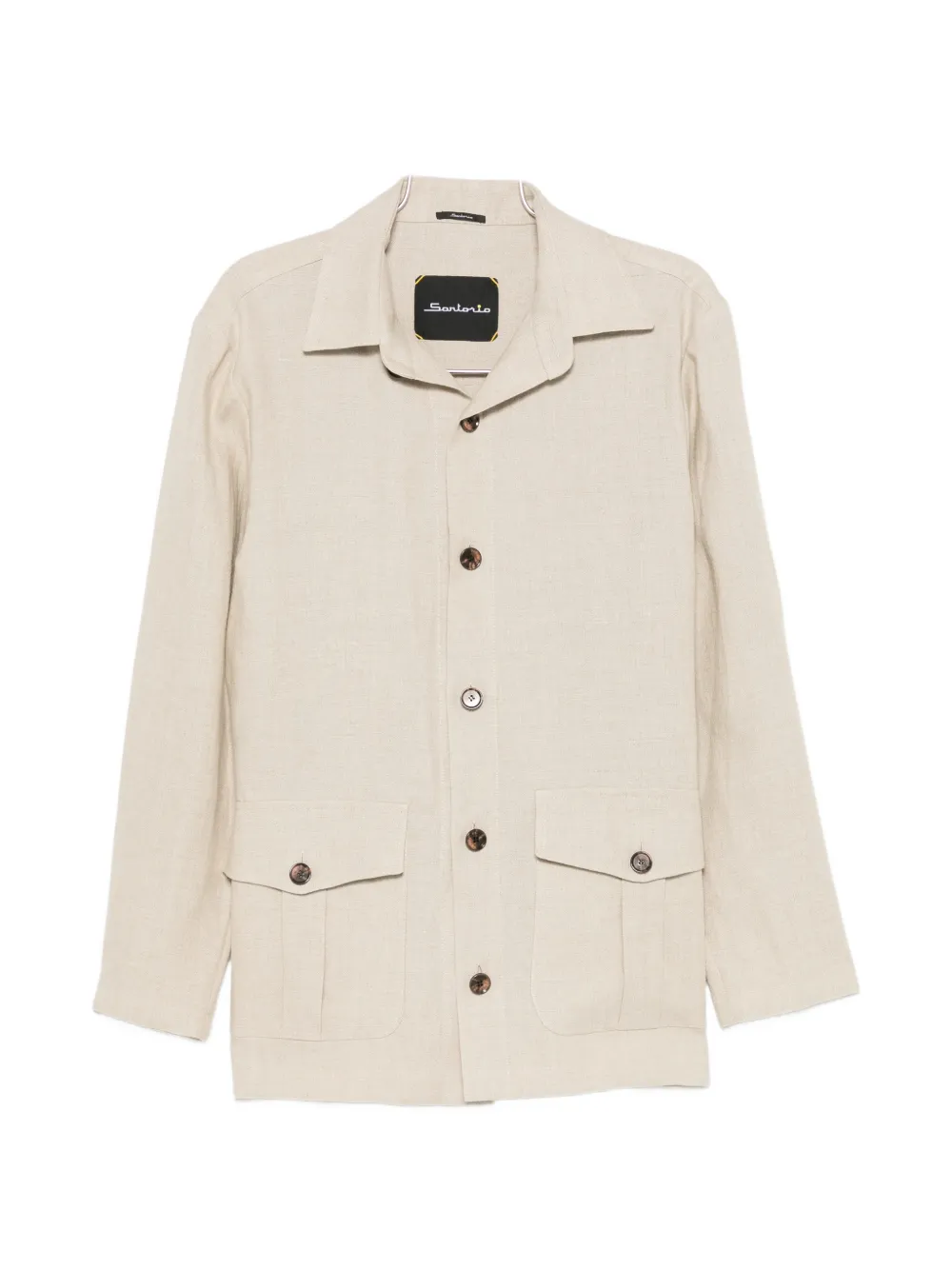 SARTORIO NAPOLI button-up flap-pocket jacket - Nude