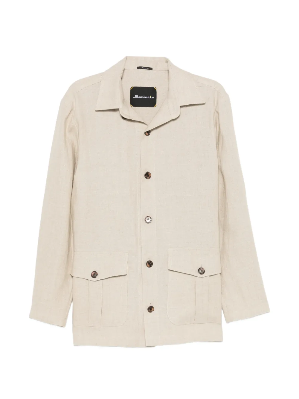 SARTORIO NAPOLI button-up flap-pocket jacket - Toni neutri