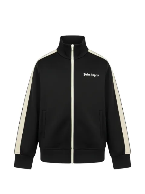 Palm Angels Kids stripe-detail zip-up track jacket