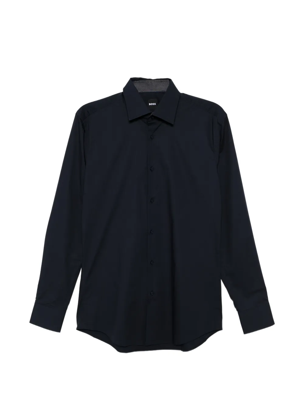 BOSS easy-iron poplin shirt - Blau