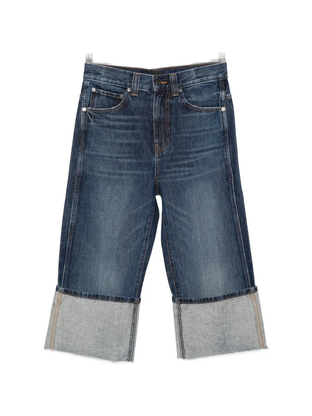 KHAITE belt-loops jeans - Blu