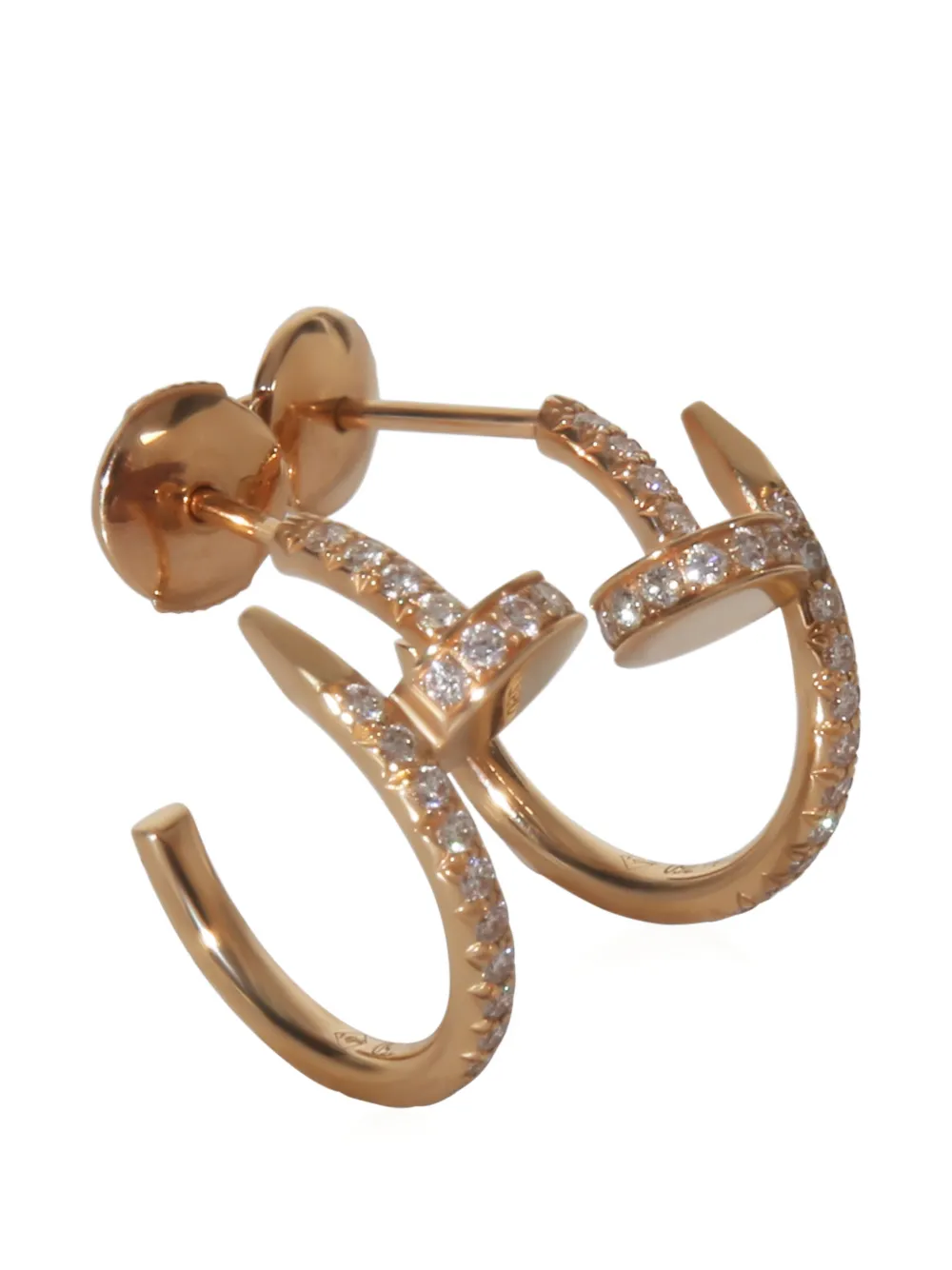 Cartier small Juste Un Clou diamond earrings - Rosa