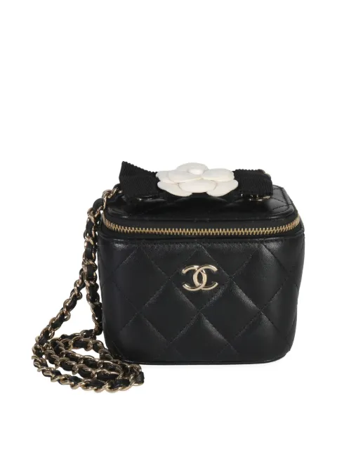 CHANEL Pre-Owned 2021 mini Camelia Bow shoulder bag