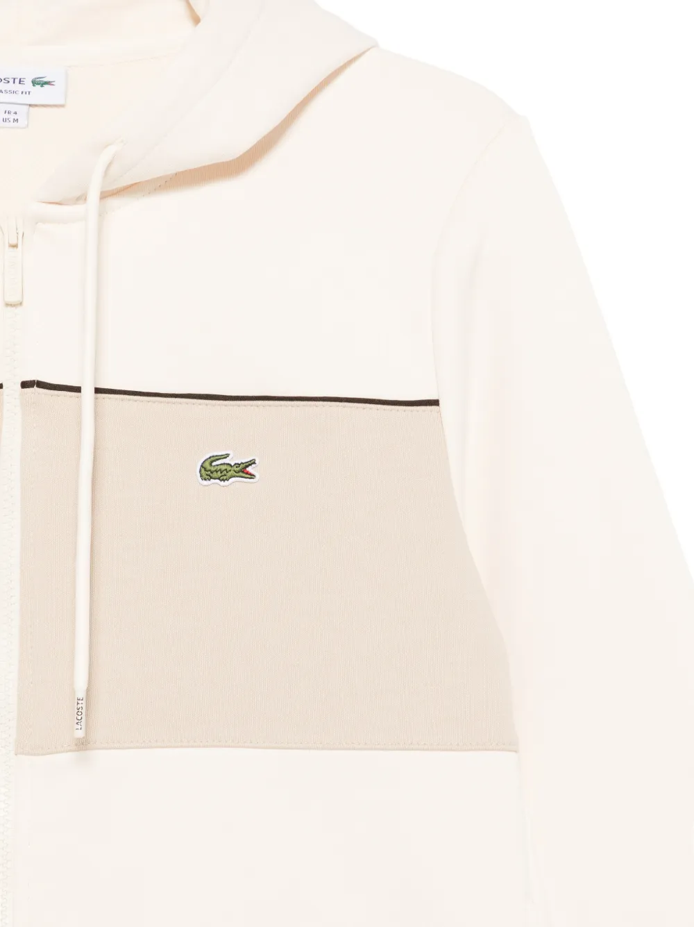 Lacoste Hoodie met logopatch Beige