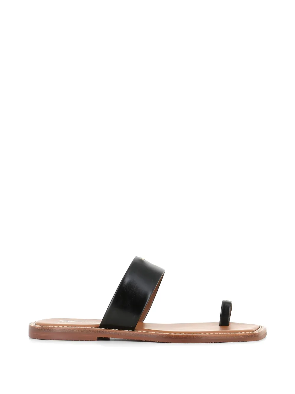 Giuseppe Zanotti toe-strap flat sandals Zwart