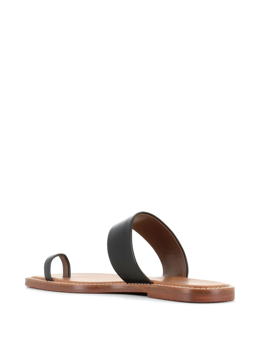 Giuseppe Zanotti toe-strap flat sandals Zwart