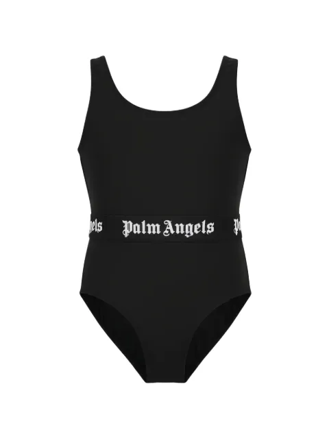 Palm Angels Kids logo-detail one-piece swimsuit