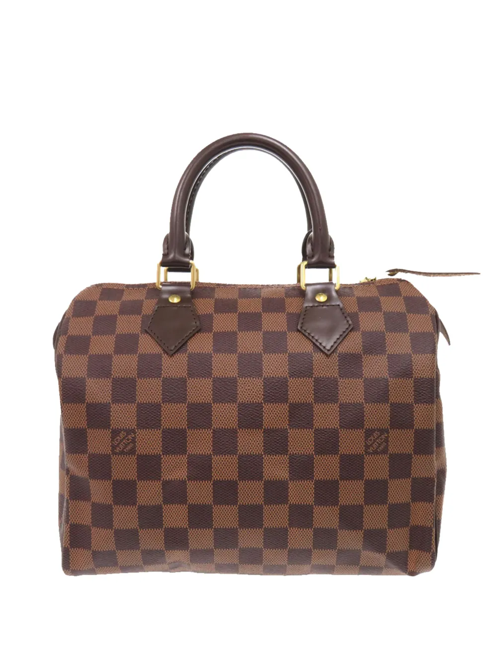 Louis Vuitton Pre-Owned 2012 Damier Ebene Speedy 25 boston bag - Marrone