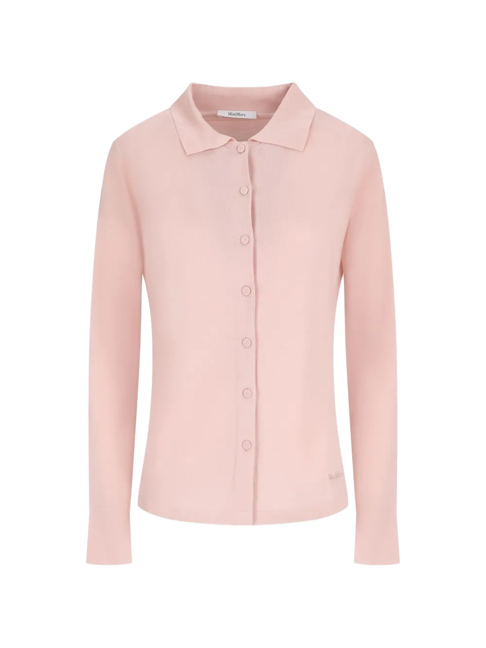 Max Mara Vest met kraag en knopen Roze