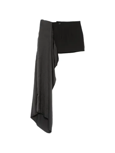 Isabel Benenato draped-detail mini skirt