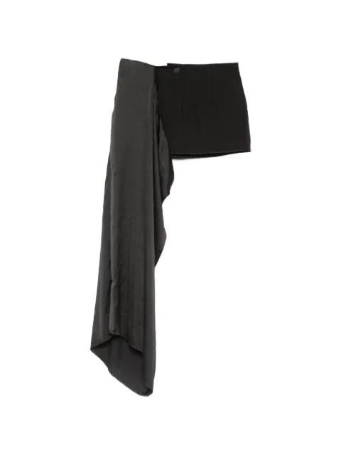 Isabel Benenato draped-detail mini skirt