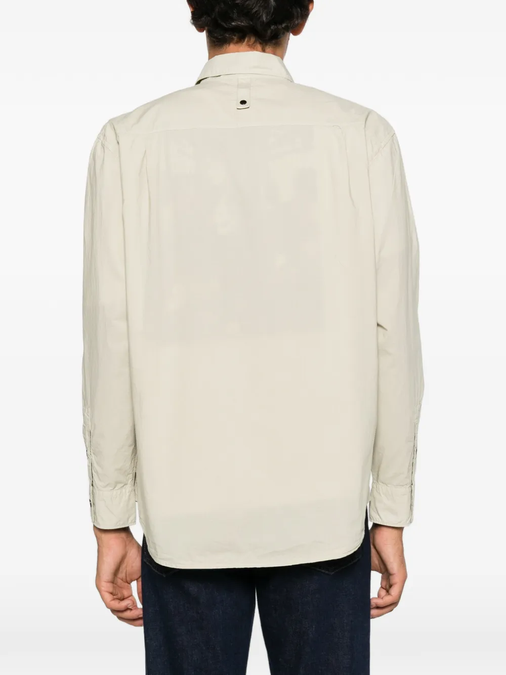 Stone Island Button-down oervhemd met borstzak Beige