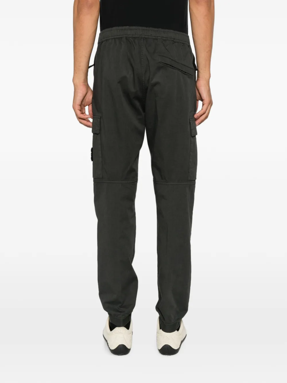 Stone Island Cargo broek met logopatch Grijs