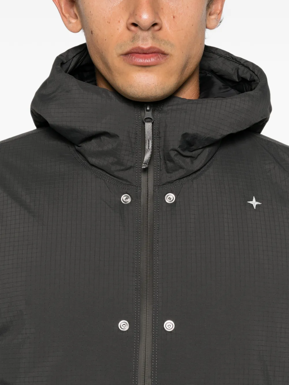 Stone Island Stellina jack met capuchon Grijs