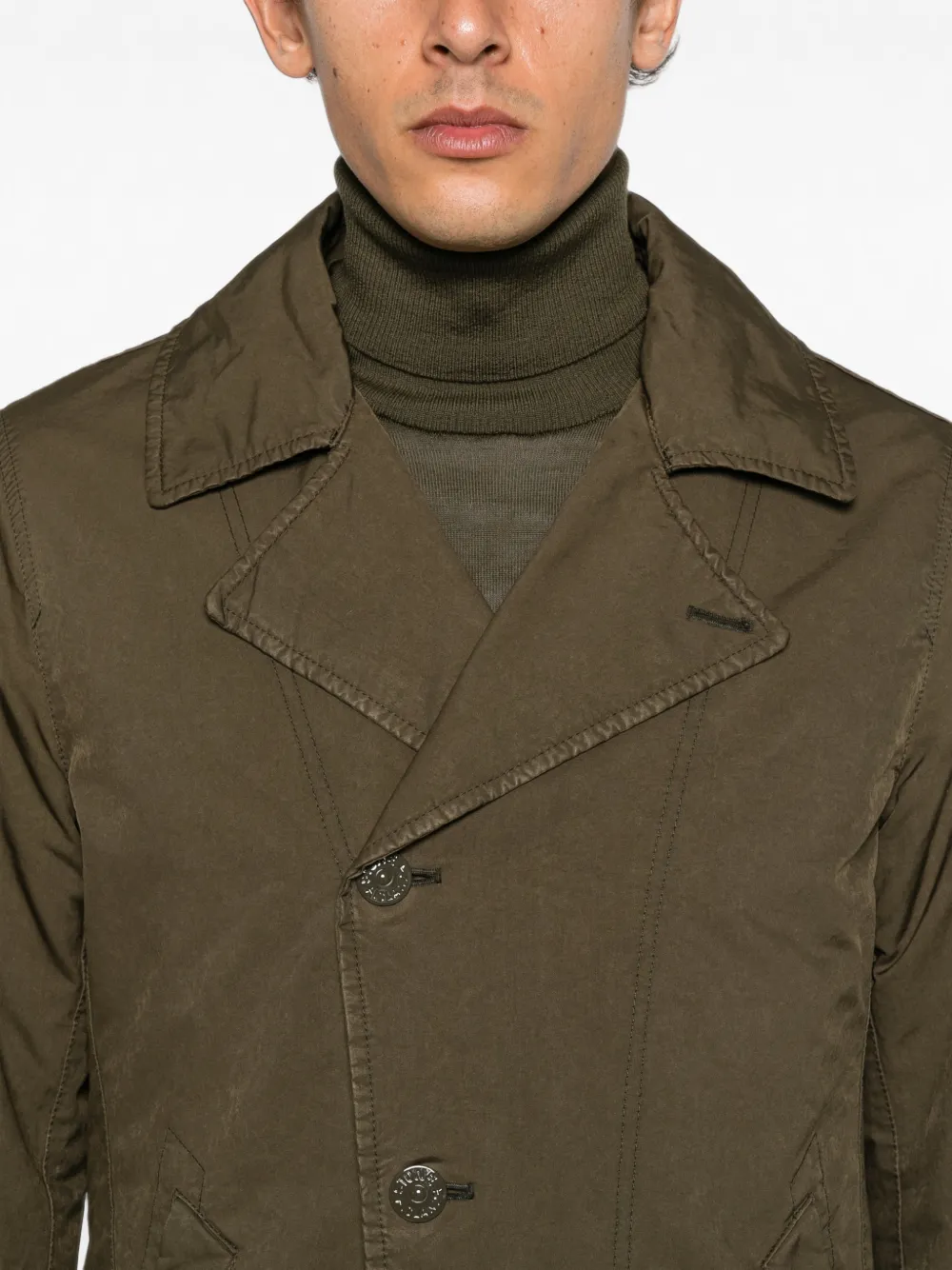 Stone Island Ghost jas met logo-patch Groen