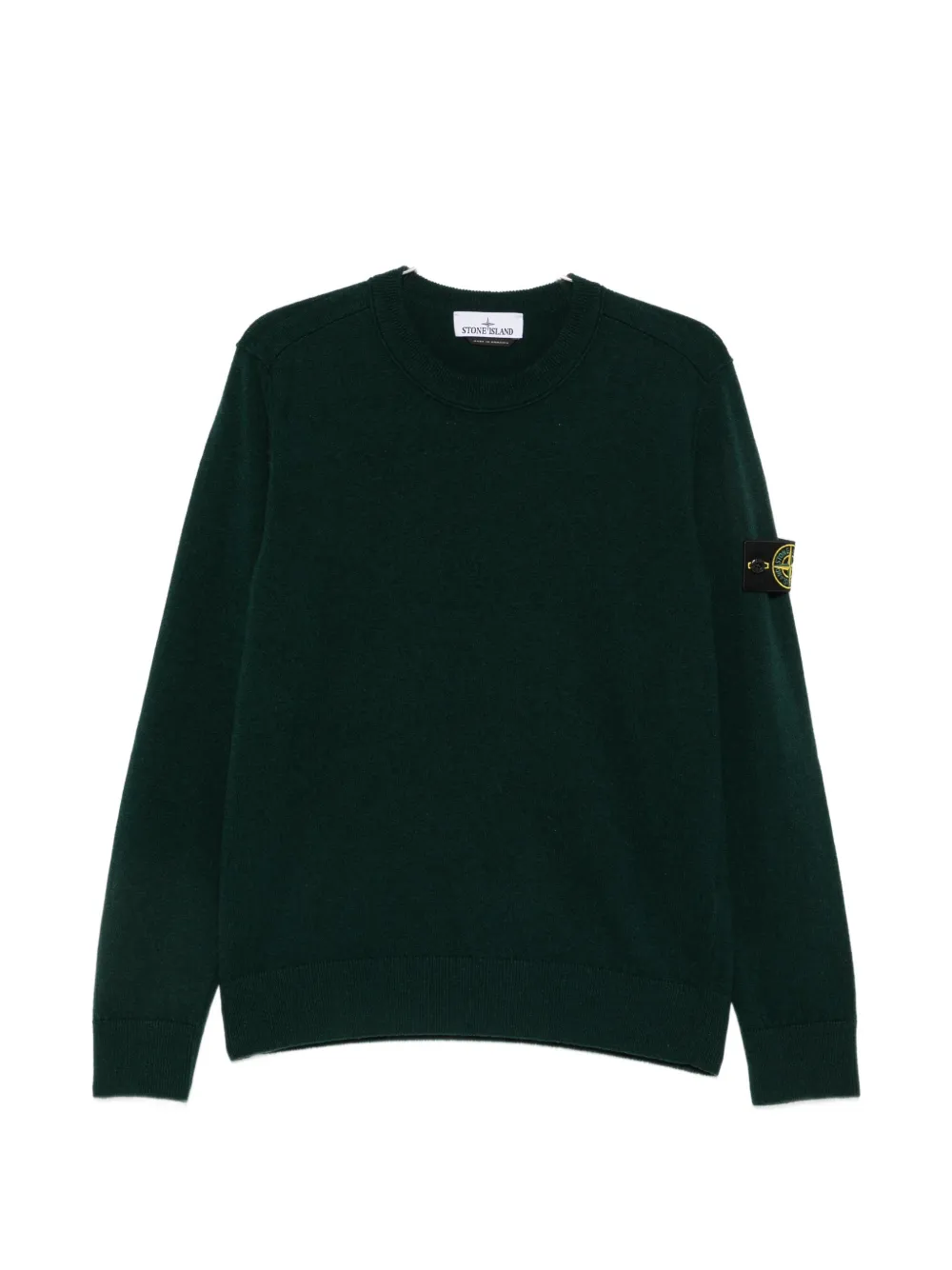 Stone Island logo-patch sweater | Green | Image 1