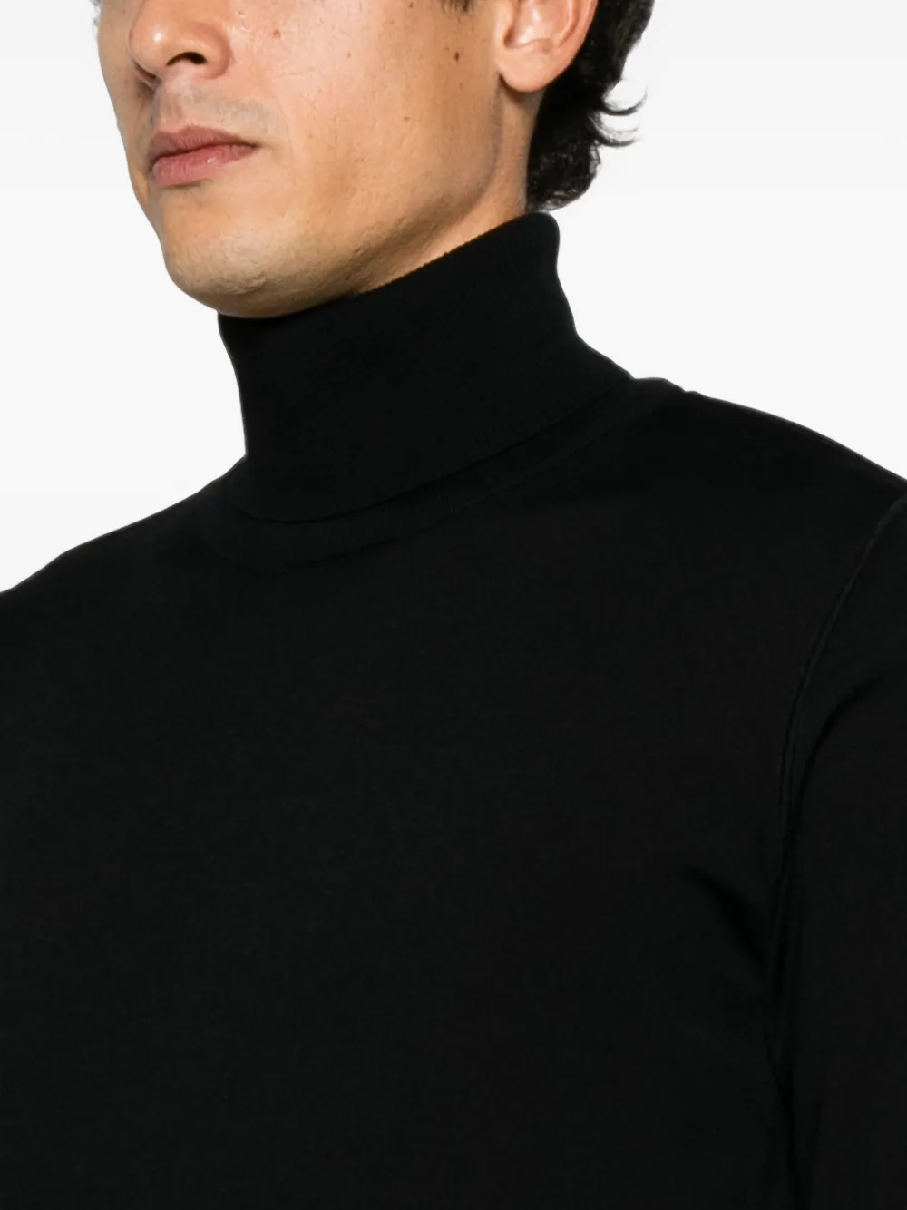 Stone Island Ghost coltrui met logo-patch Zwart