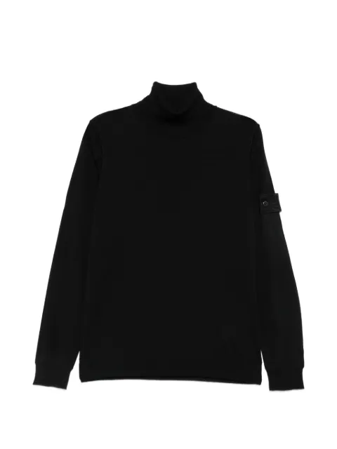 Stone Island Maglione a collo alto Ghost con applicazione logo