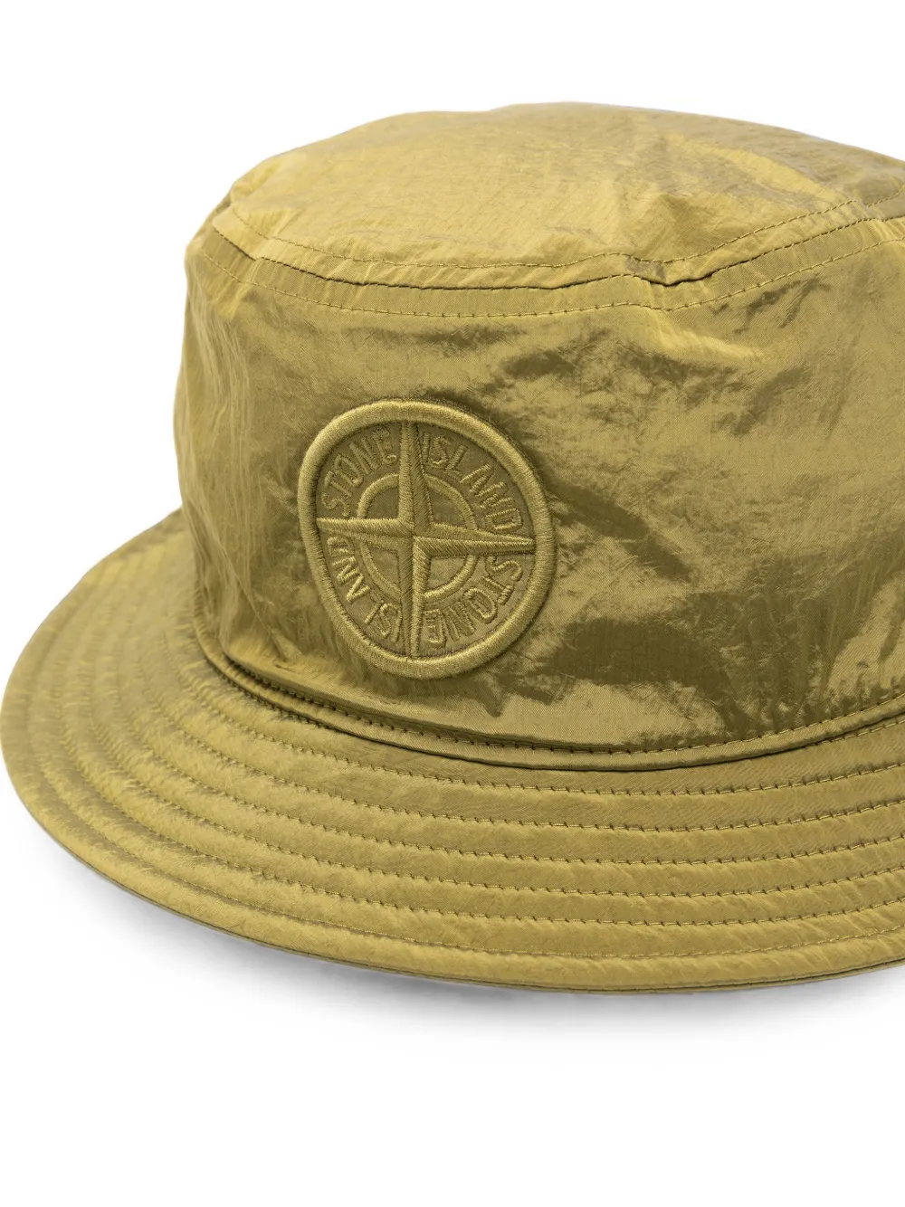 Stone Island Vissershoed met logopatch Groen