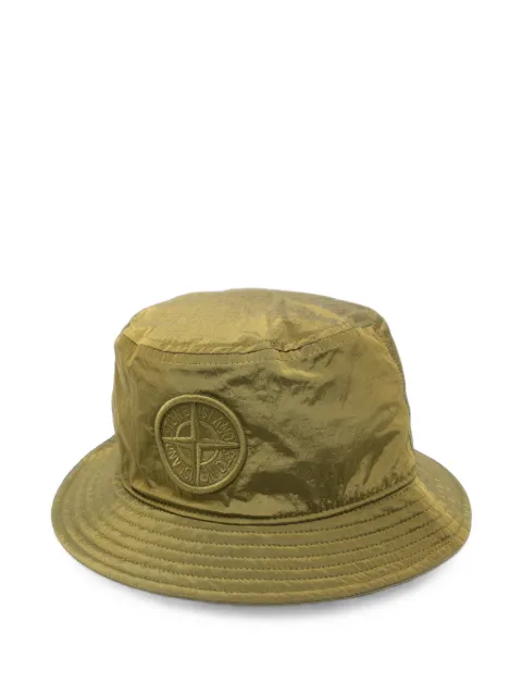 Stone Island logo-patch bucket hat