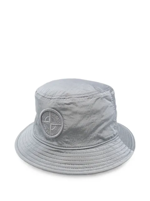 Stone Island logo-patch bucket hat