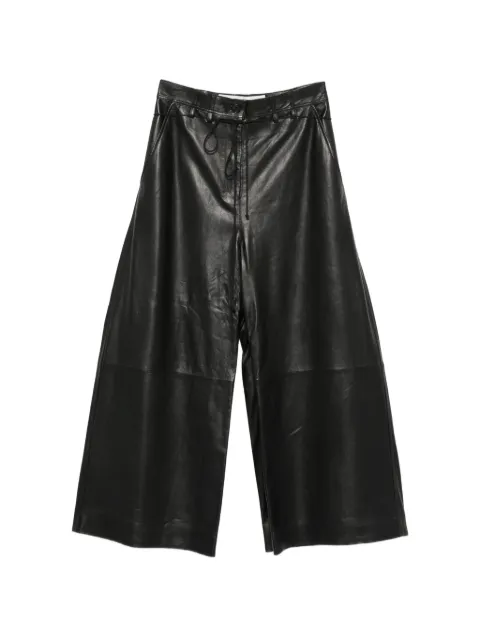 Isabel Benenato drawstring wide-leg trousers