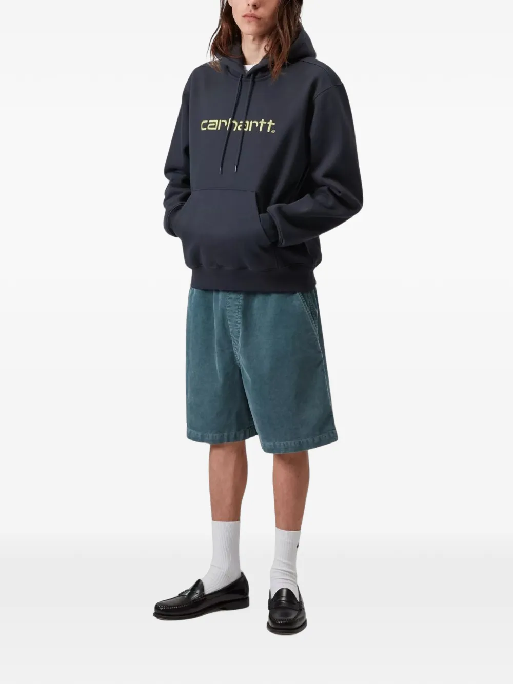 Carhartt WIP Hoodie met geborduurd logo Grijs