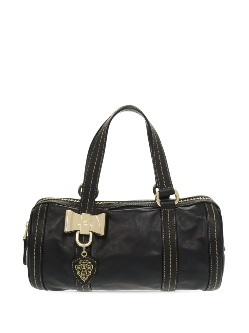 Gucci Pre-Owned 2000-2015 Small Leather Duchessa boston bag - Nero