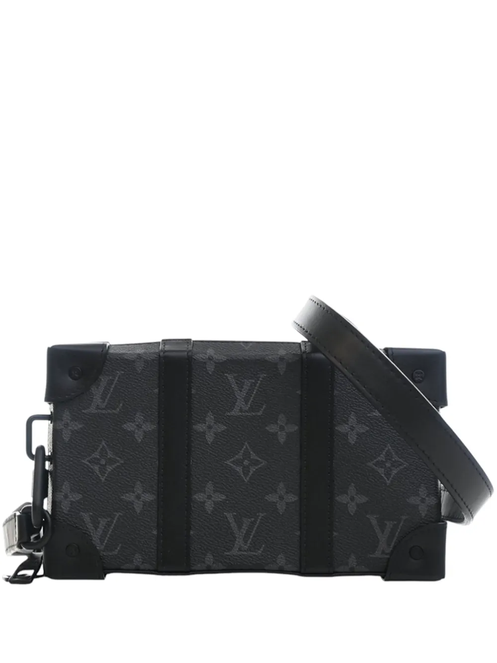 Louis Vuitton Pre-Owned 2021-2026 Monogram Eclipse Soft Trunk Wallet crossbody bag - Nero