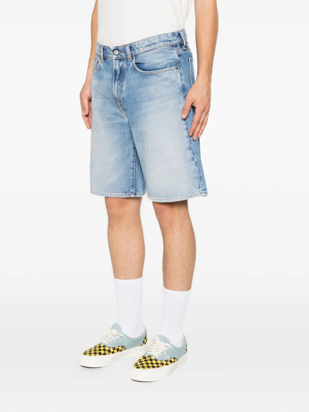 Roy Rogers Shorts met logopatch Blauw