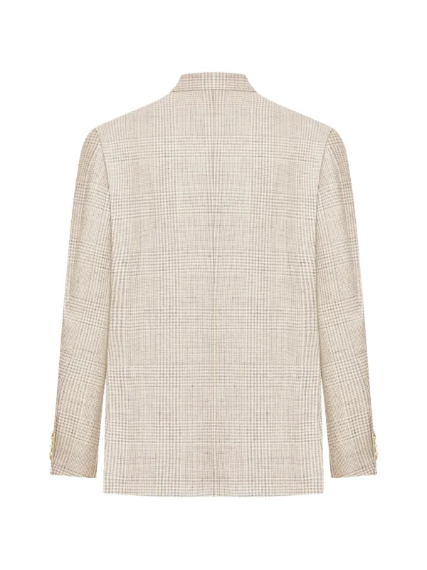 Lardini Check Tailored Blazer | Neutrals | FARFETCH MY