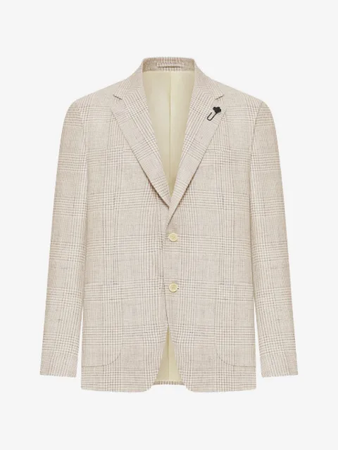 Lardini check tailored blazer