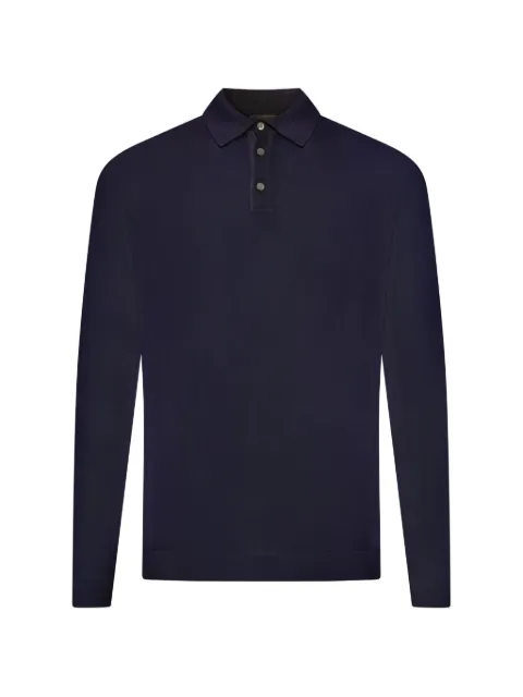 Roberto Collina three-button long-sleeved polo shirt