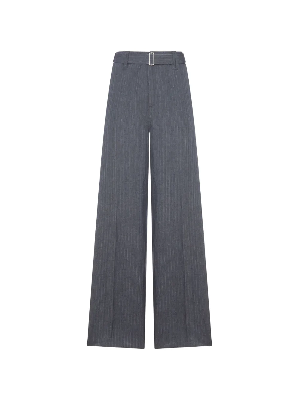 Lardini pinstripe belt trousers - Grigio