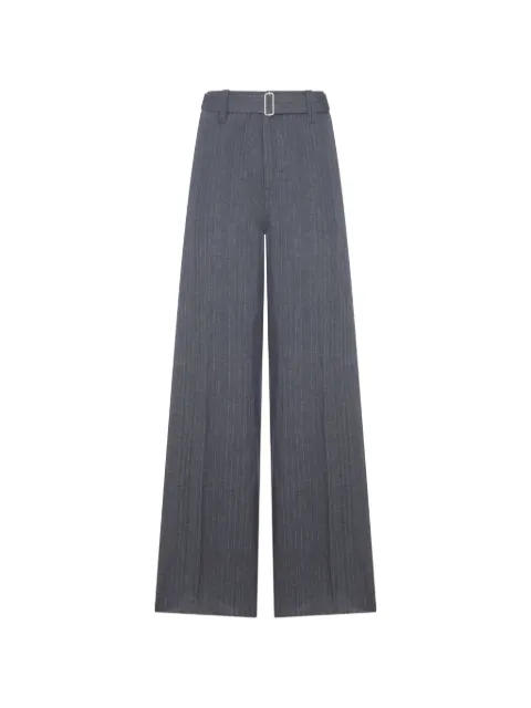 Lardini pinstripe belt trousers